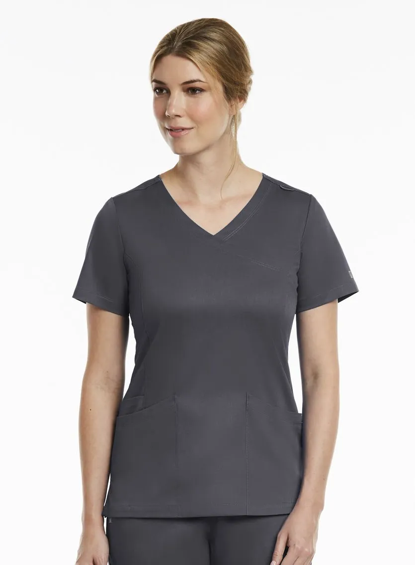 Matrix Curved Mock Wrap Top