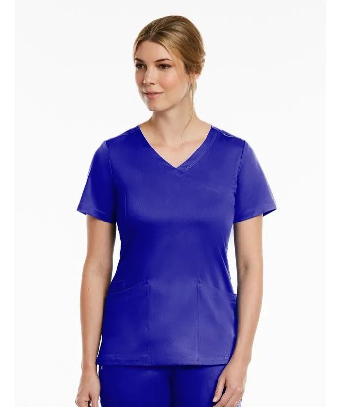 Matrix Curved Mock Wrap Top