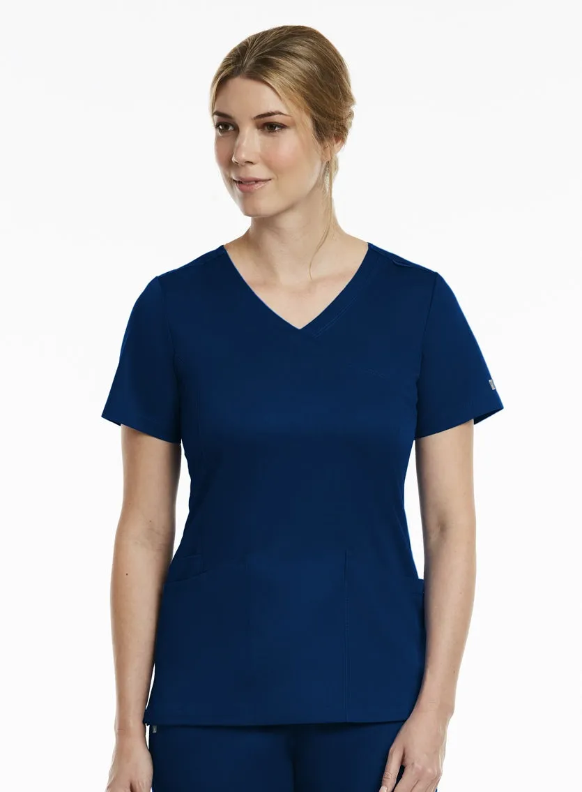 Matrix Curved Mock Wrap Top