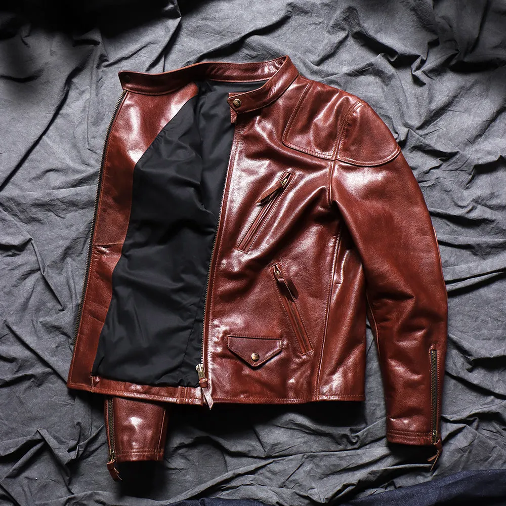 Men's 1900s Biker Leather Jacket