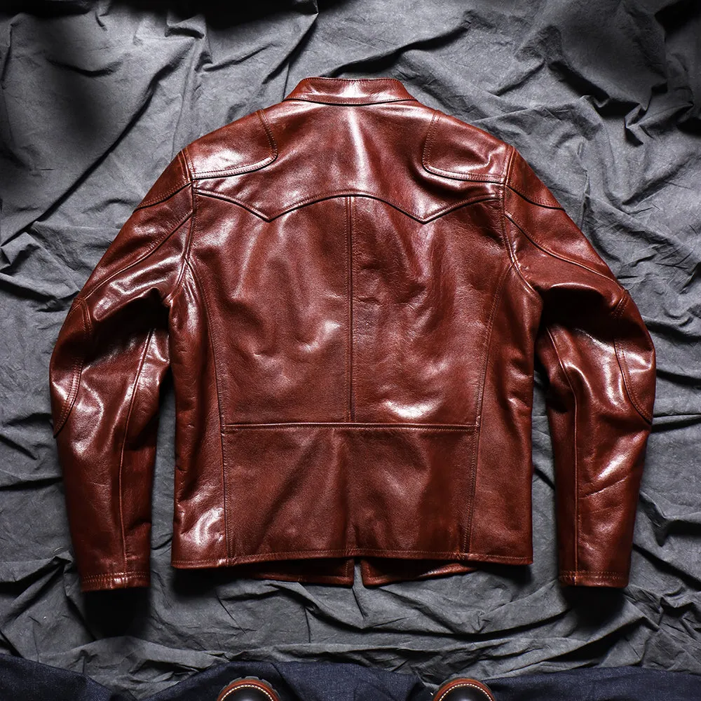 Men's 1900s Biker Leather Jacket