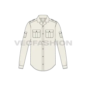 Mens Safari Bush Shirt