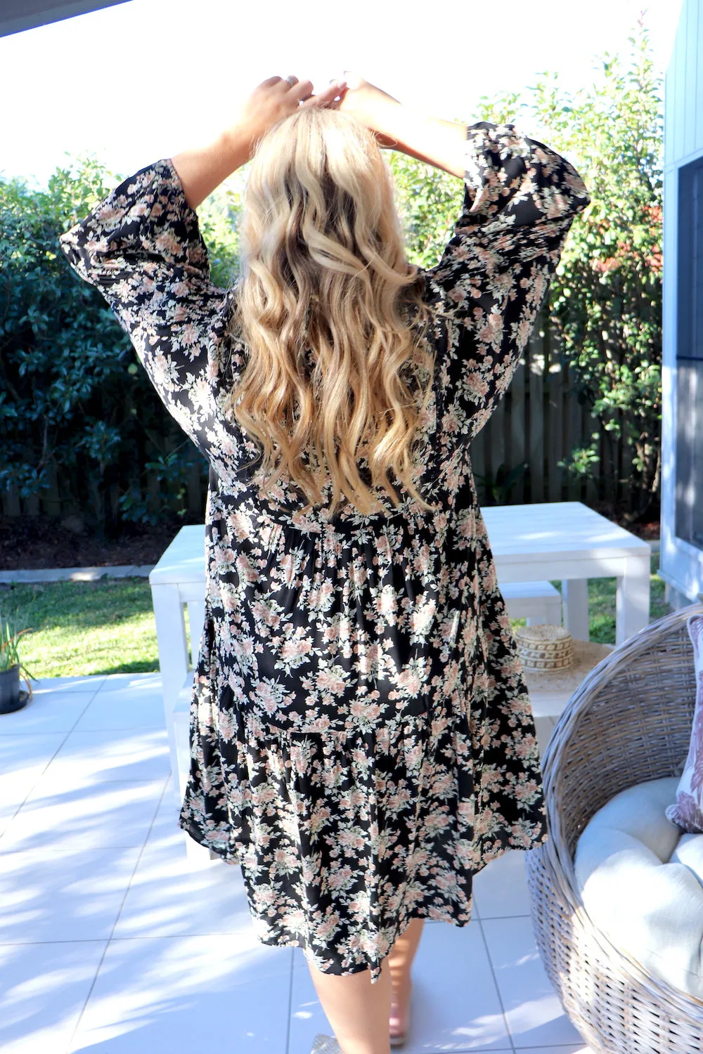 Noella Boho Puffy Sleeve Dress