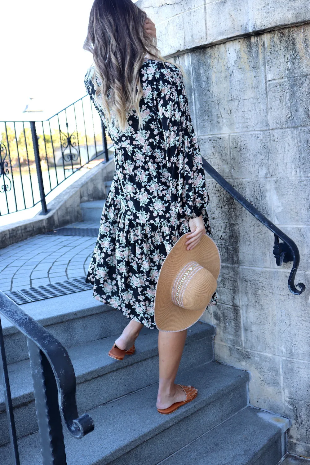 Noella Boho Puffy Sleeve Dress