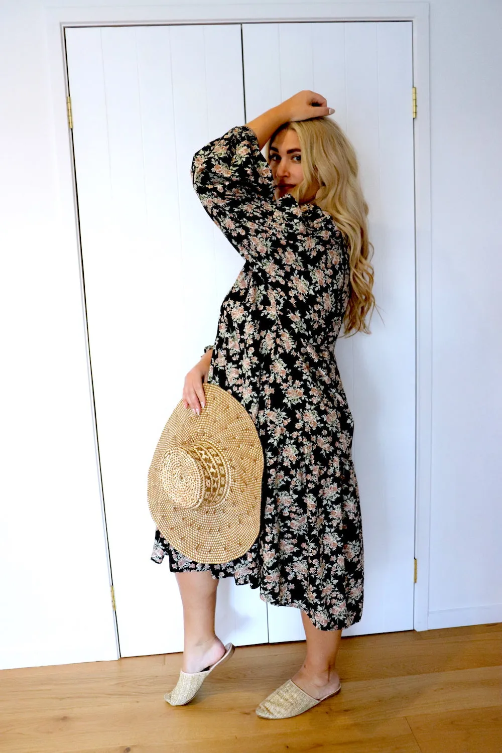 Noella Boho Puffy Sleeve Dress