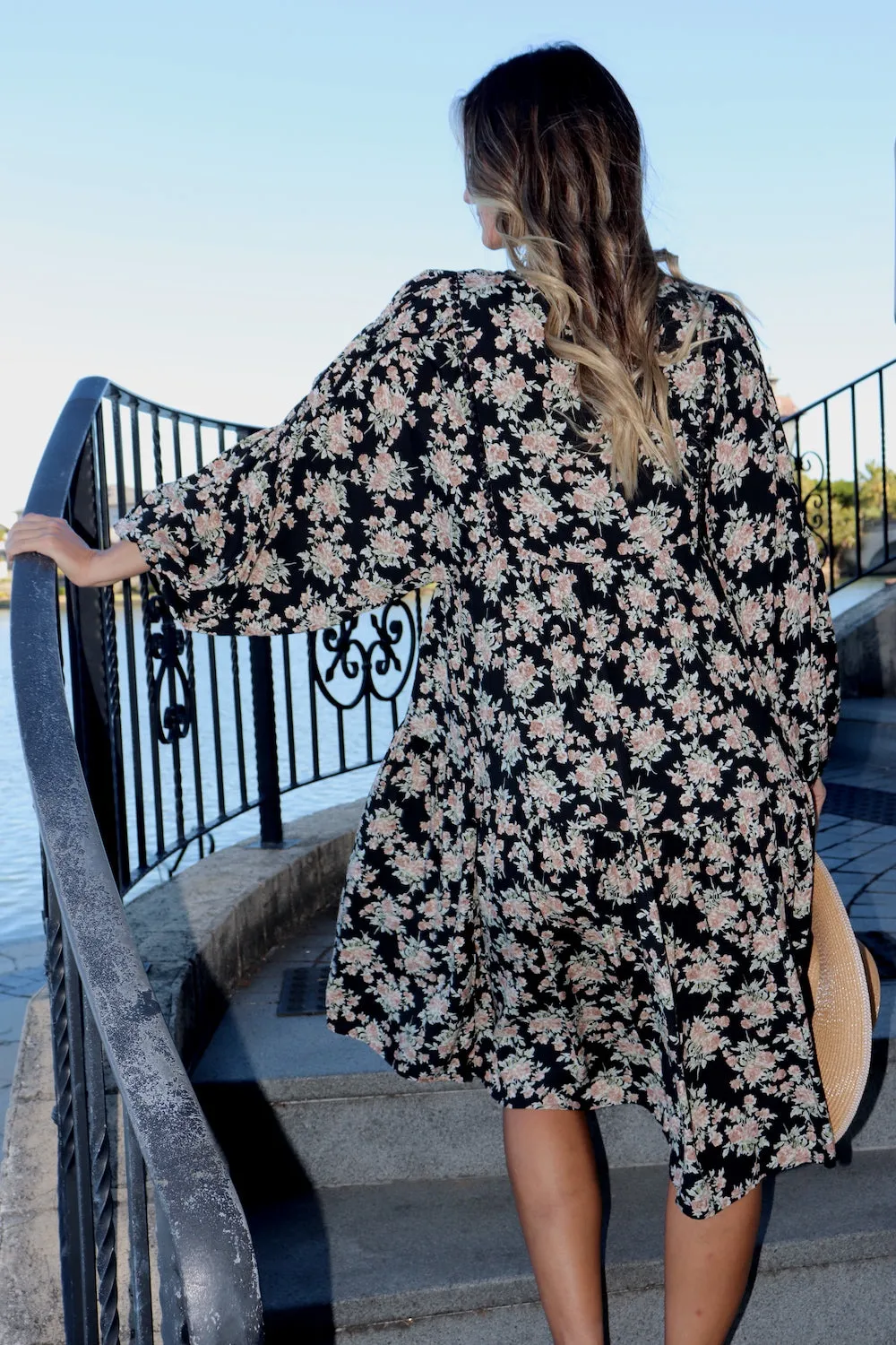 Noella Boho Puffy Sleeve Dress
