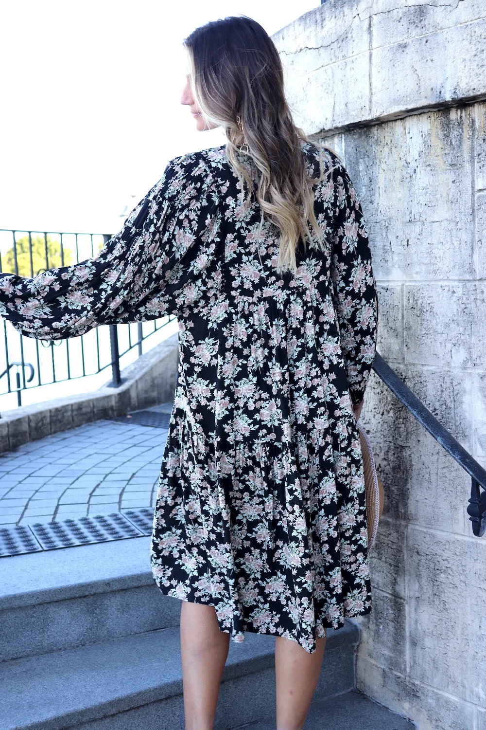 Noella Boho Puffy Sleeve Dress