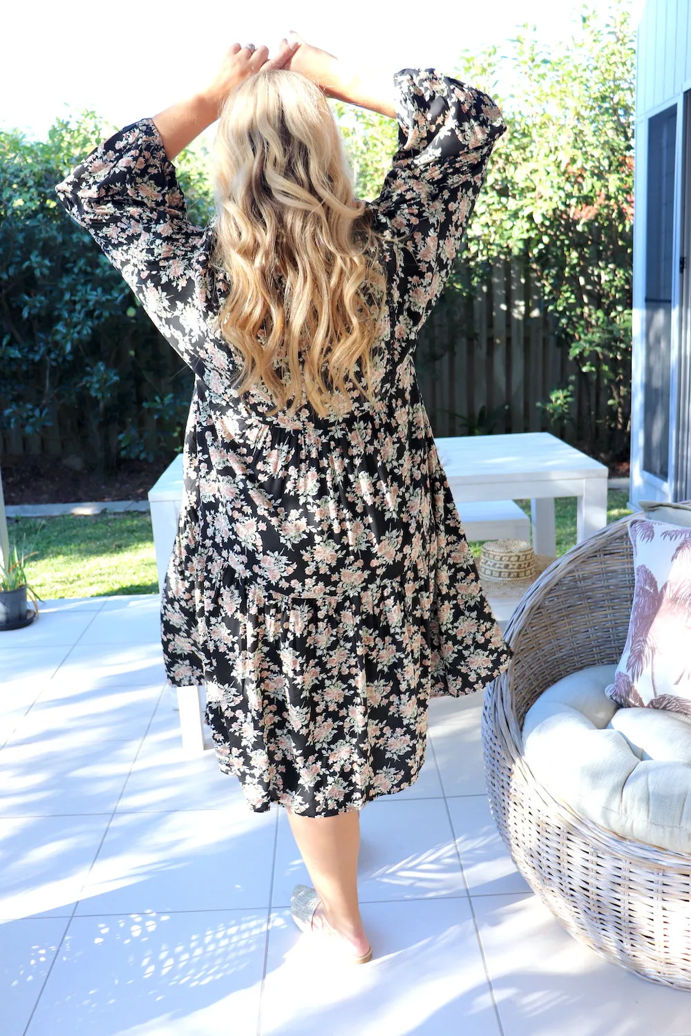 Noella Boho Puffy Sleeve Dress