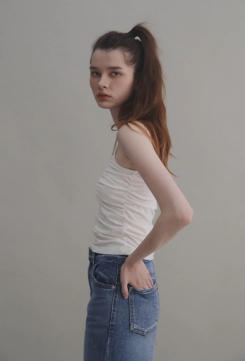 One shoulder top