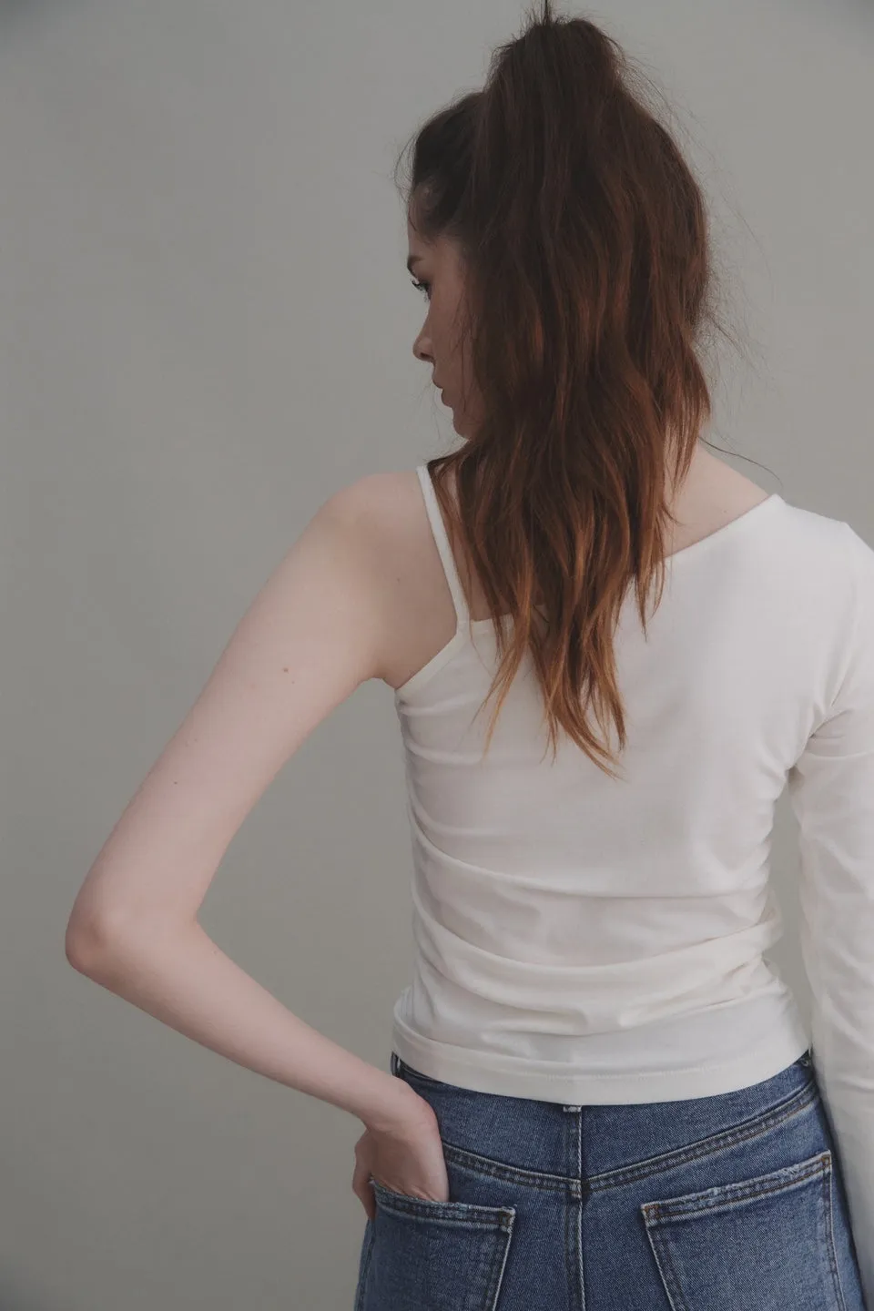 One shoulder top