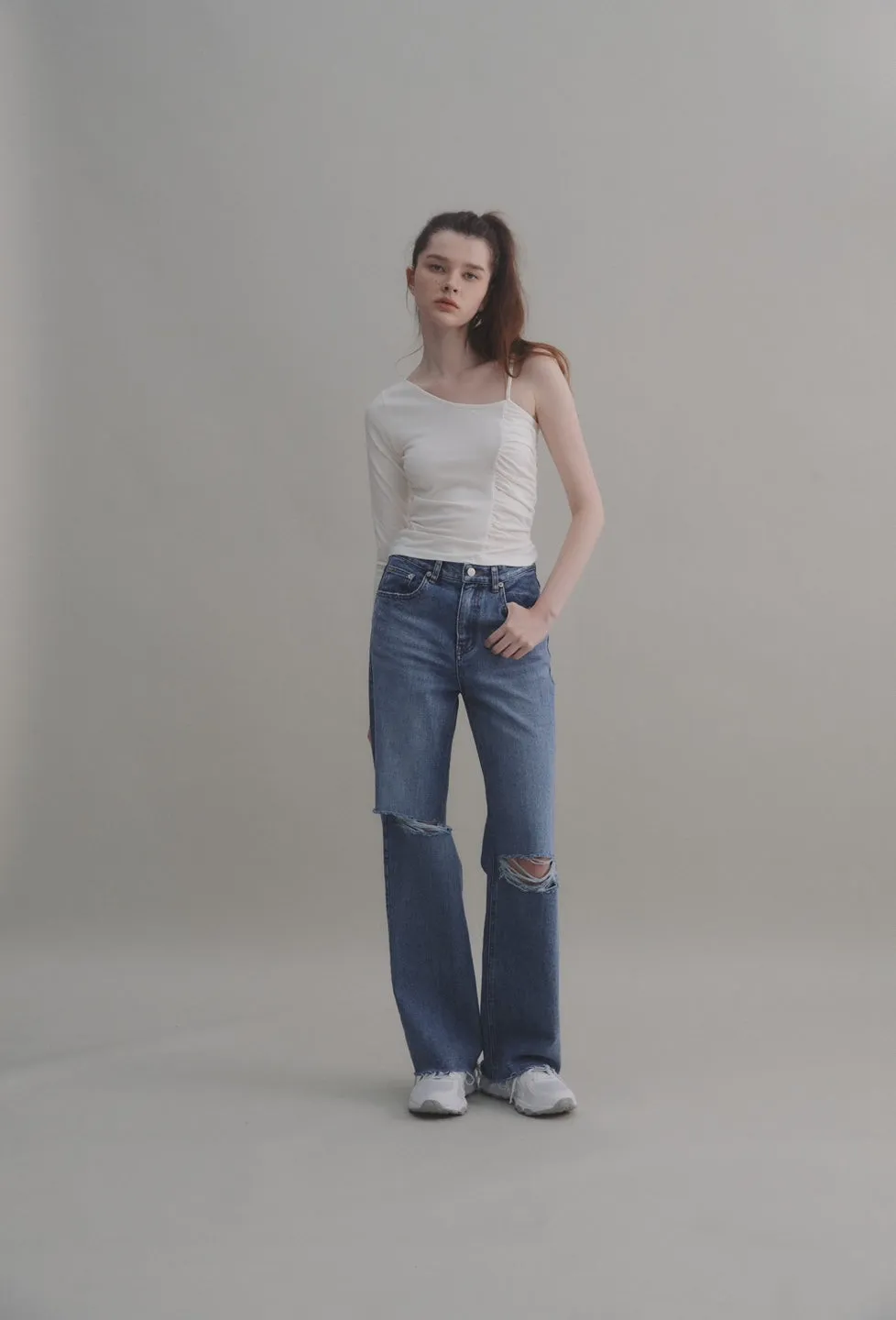 One shoulder top