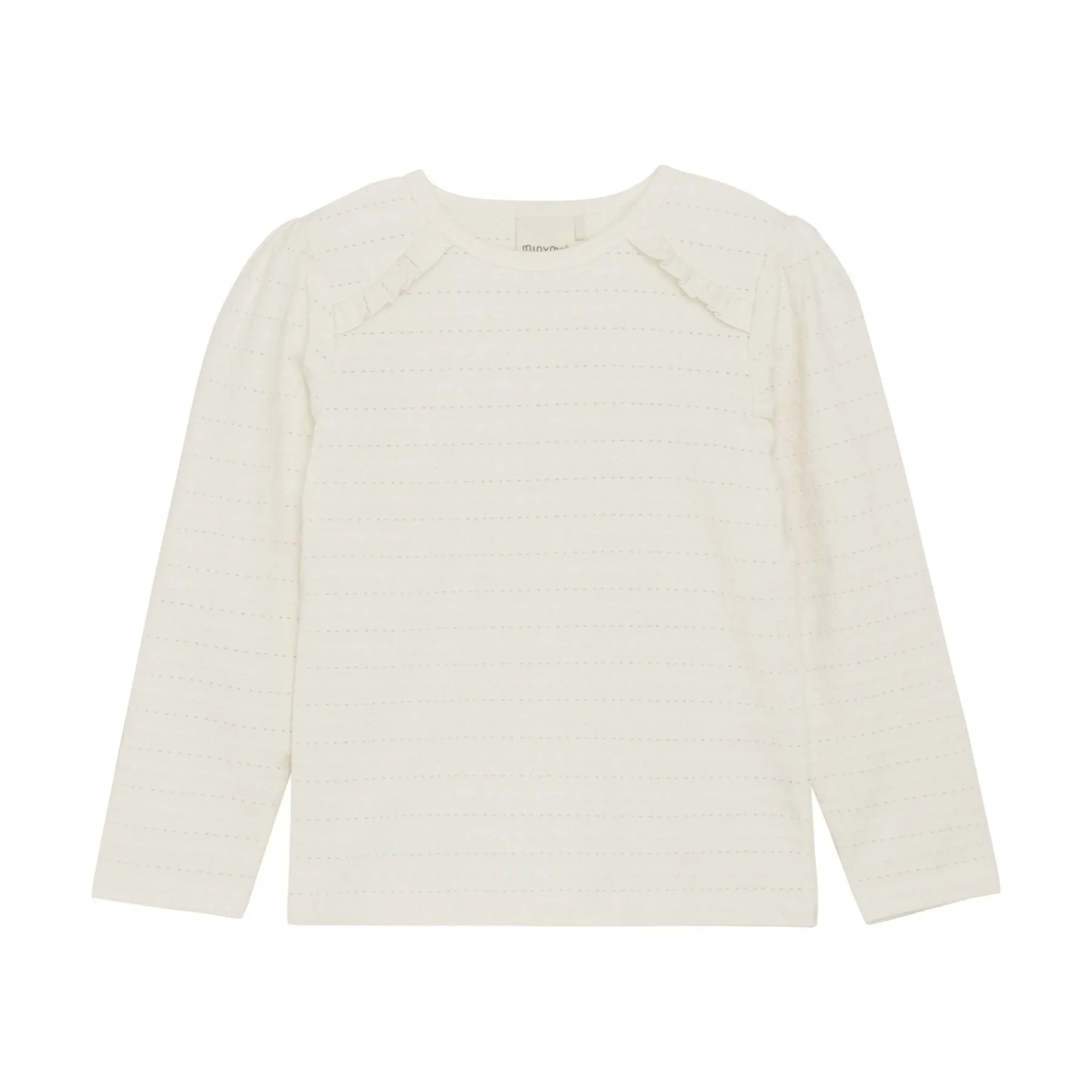 Organic Cream Jacquard Shirt and Beige Melange Tulle Skirt Set