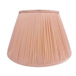 Pale Pink Silk Hand-Shirred Lampshade