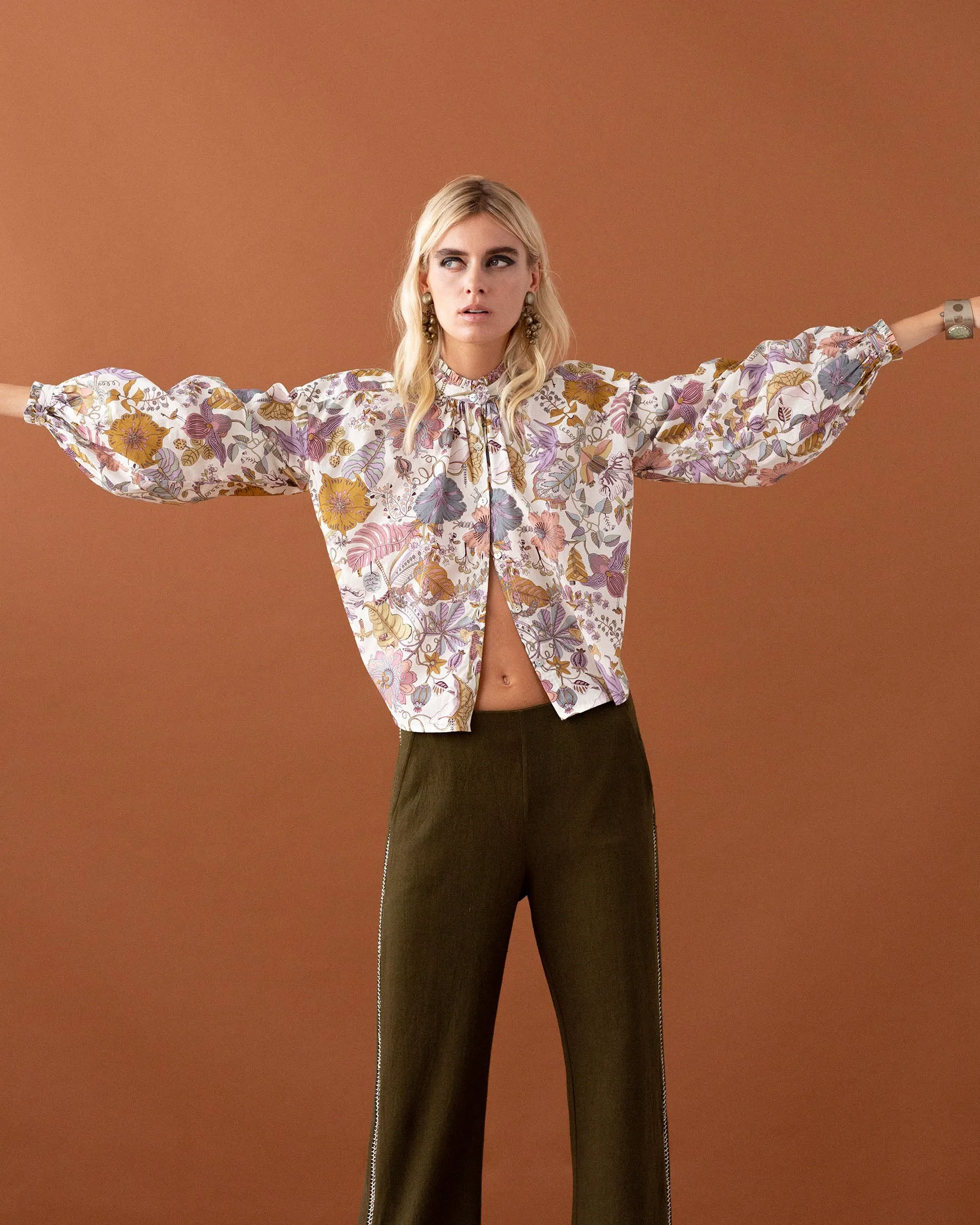 Poet Faded Eden Blouse