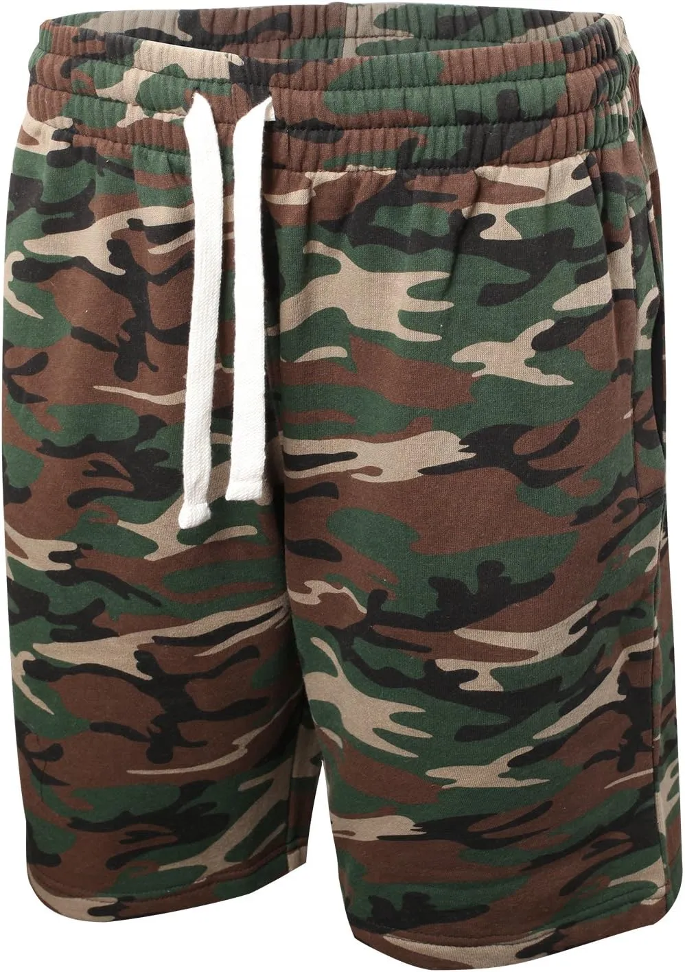 PROGO USA Mens Shorts  Classic Fleece Workout Shorts - Men Shorts Casual with Elastic Waist