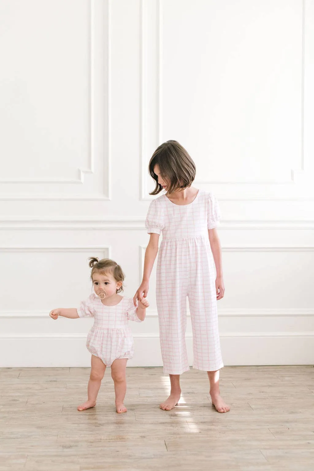 Puff LeggyåÊRomper in PinkåÊPicnic