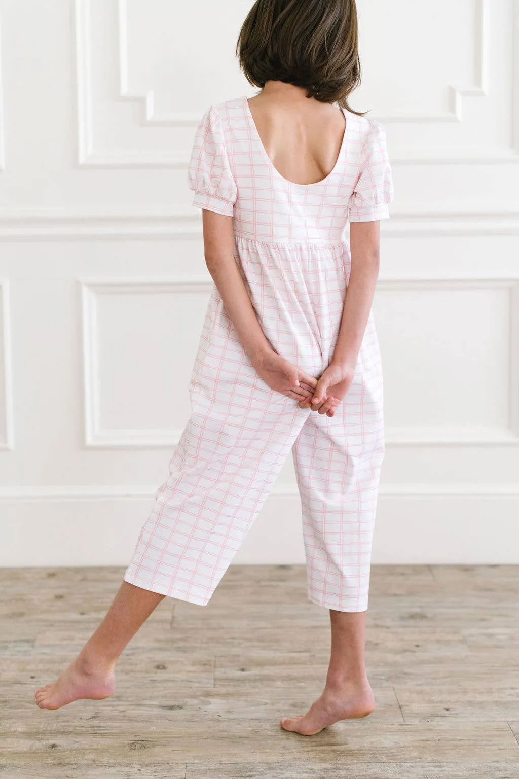 Puff LeggyåÊRomper in PinkåÊPicnic