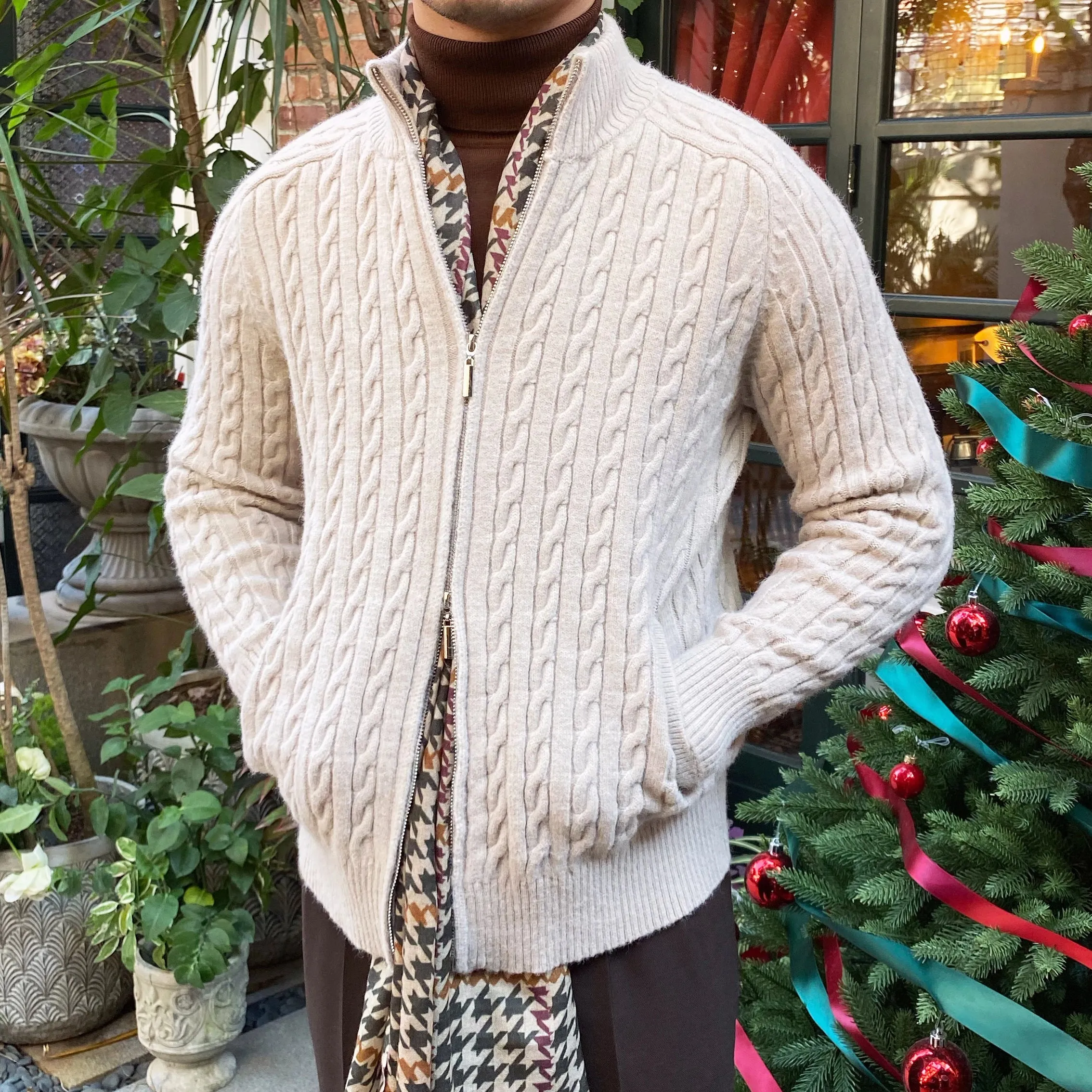 Retro British Style Casual Cardigan