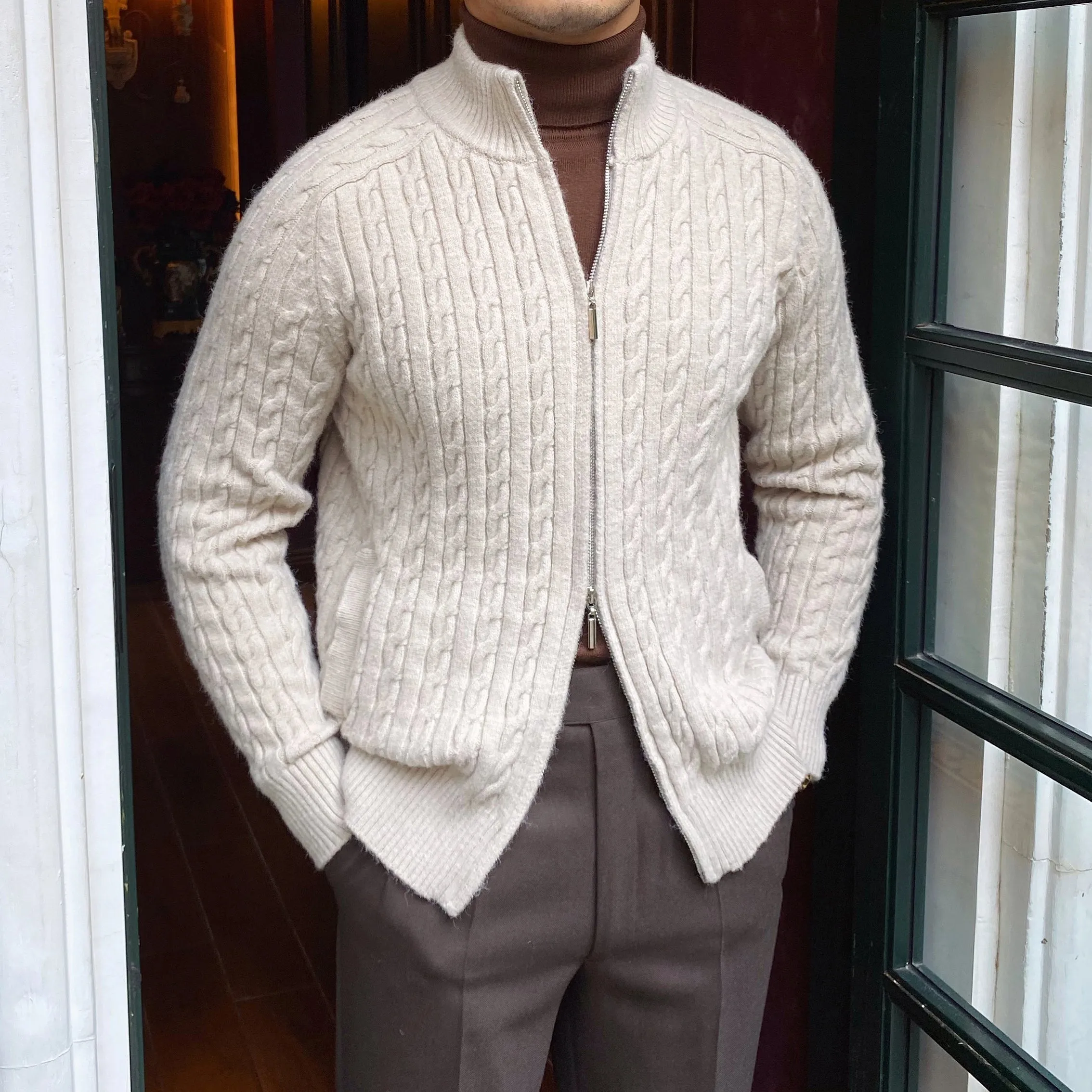 Retro British Style Casual Cardigan