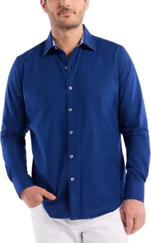 Robert Graham Mens Windsor Long-Sleeve Shirt, Button-Up Shirt for Men