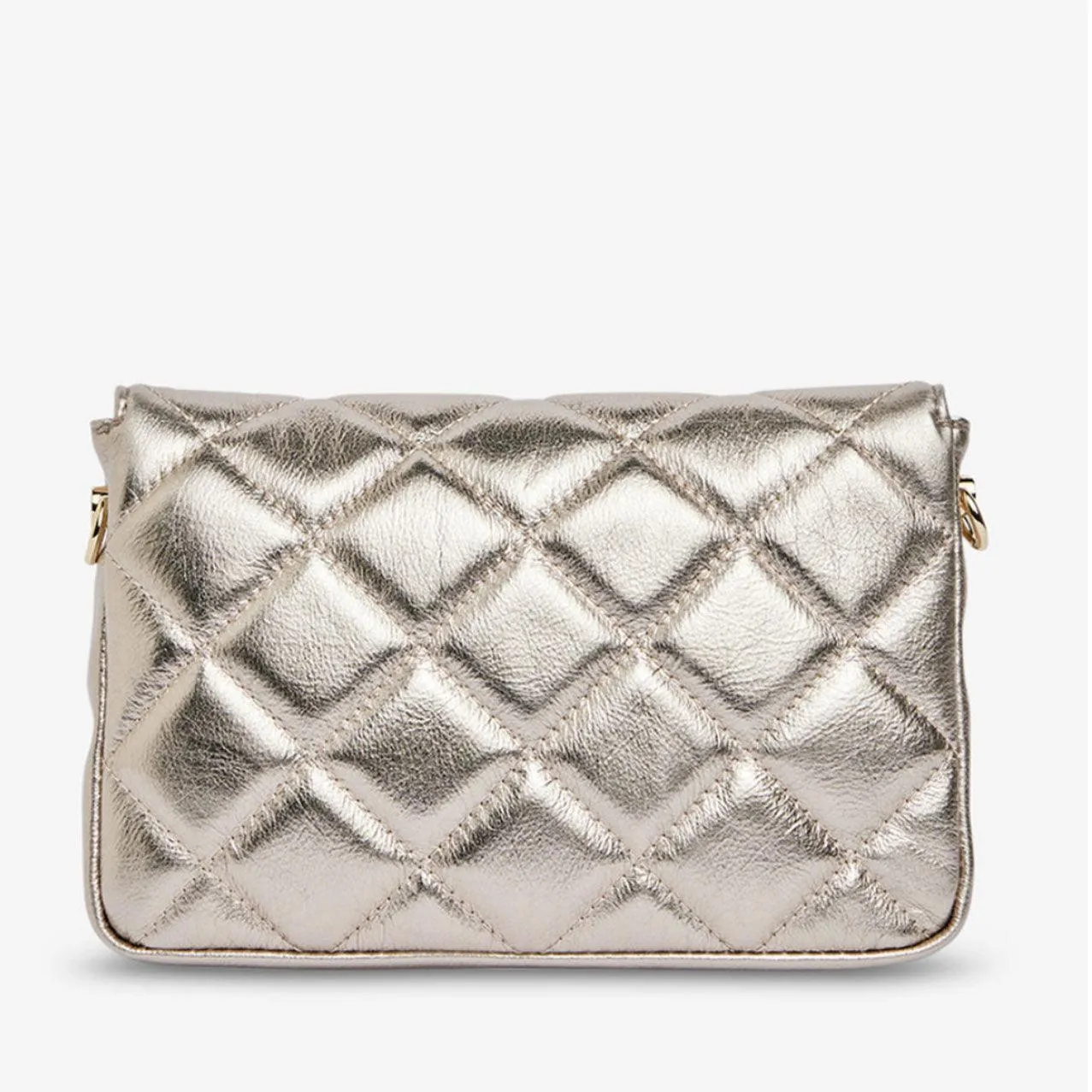 Sarah Crossbody | Quilted Gold