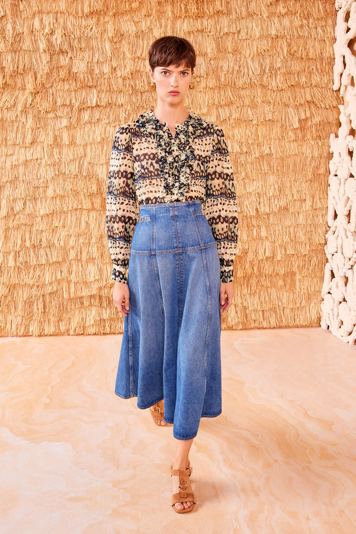 The Brigette Skirt - Danube