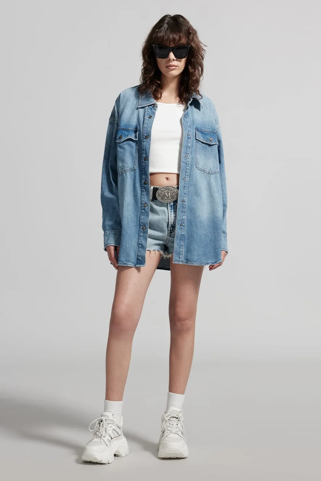 Vintage Single Breasted Denim Shirt