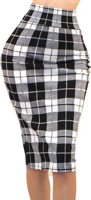 Vivicastle Women's USA High Waist Band Bodycon Career Office Midi Pencil Skirt