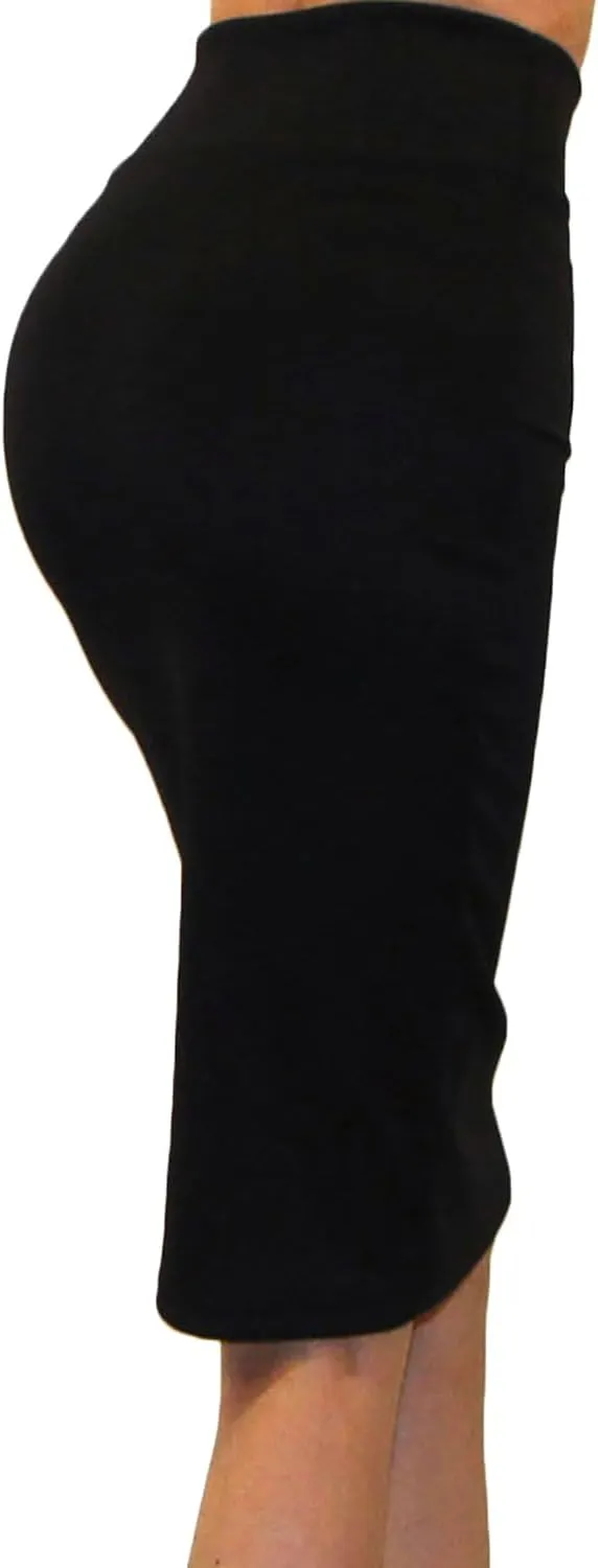 Vivicastle Women's USA High Waist Band Bodycon Career Office Midi Pencil Skirt