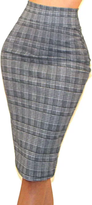 Vivicastle Women's USA High Waist Band Bodycon Career Office Midi Pencil Skirt