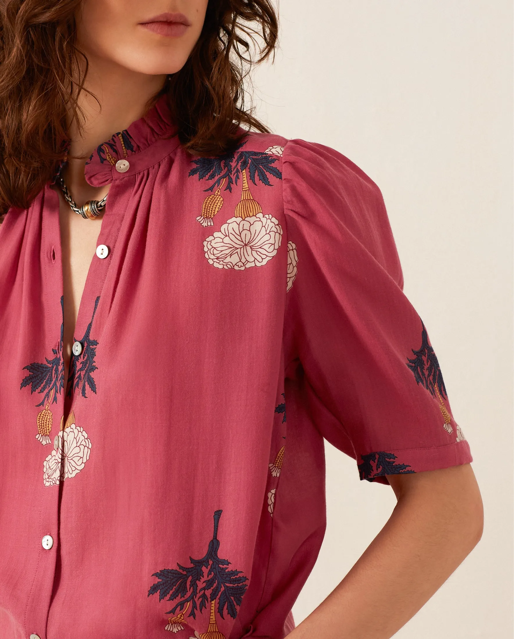 Winn Hibiscus Rose Shirt
