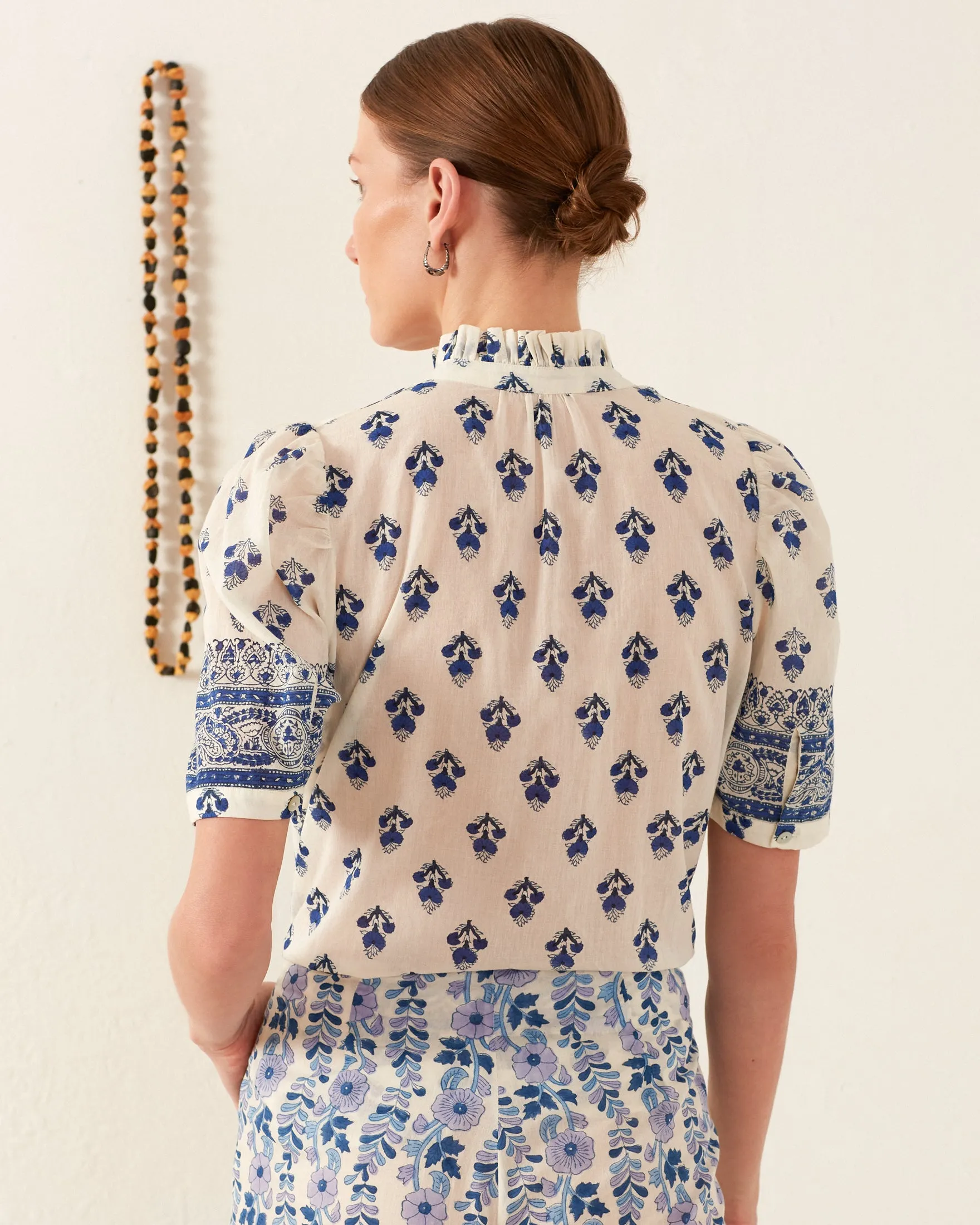 Winnie Indigo Bhutti Shirt