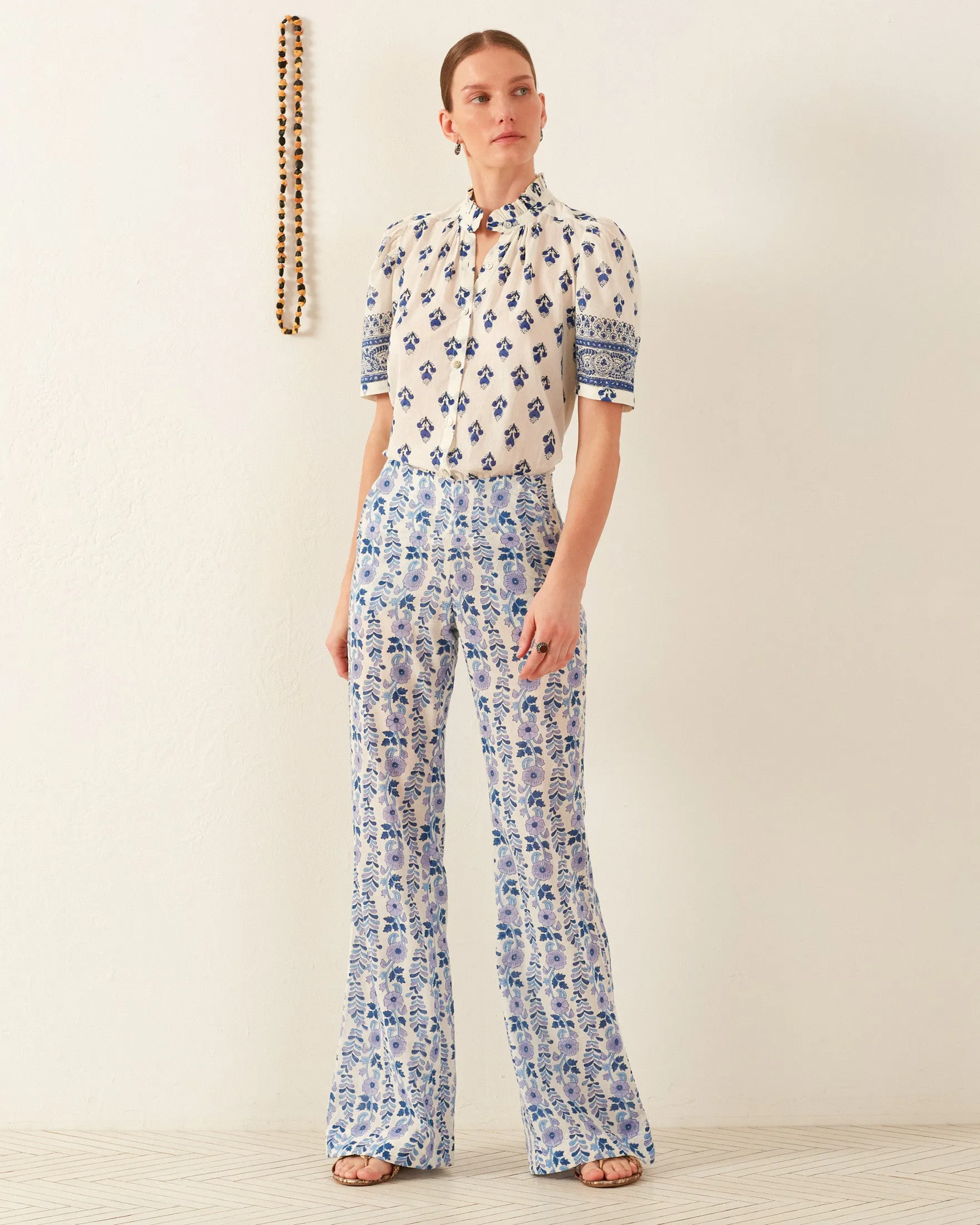 Winnie Indigo Bhutti Shirt