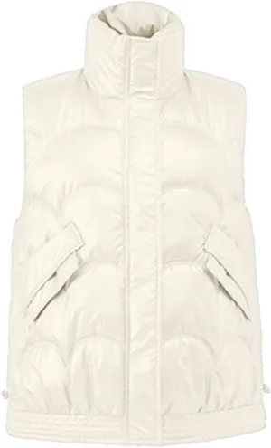 Womens Quilted Vest Lightweight Down Vests Stand Collar Padded Outwear Pockets Trendy Fashion Sleeveless Puffer Jackets