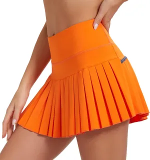 Yknktstc Women Tennis Skirt with Pocket Pleated Golf Skort Active Workout Running Athletic Shorts